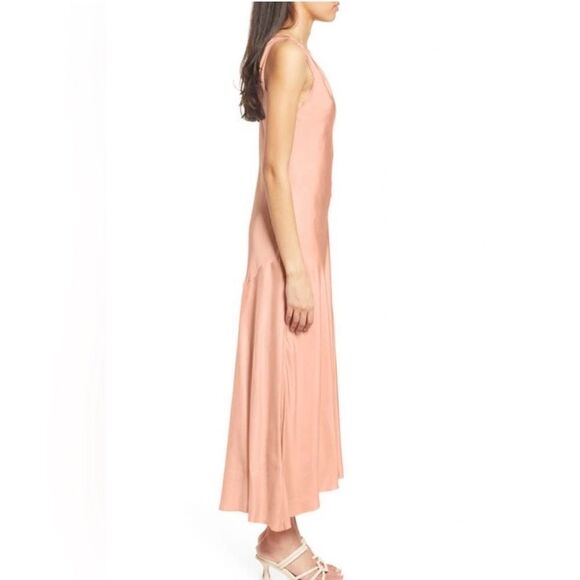 Frame Savannah Slip Dress in Pink Clay Size Large, NWT - Picture 3 of 11